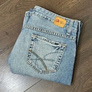 BKE Denim Ellie Jeans Boot Cut 30 x 31.5 Vintage 2010 BUCKLE Mid Rise Distressed